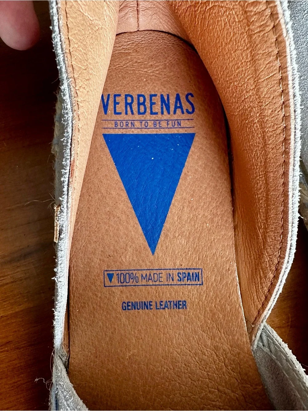 Verbenas Womens Carmen Espadrilles Size 41 Gray Suede Leather Flat Shoe
